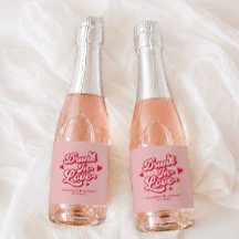 Dronken in liefde rood en roze huwelijksfeest cham