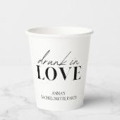 Dronken in Love Bachelorette Papieren Bekers (Voorkant)
