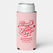 Dronken in Love Bachelorette Seltzer Blikjeskoeler (Seltzer Voorkant)