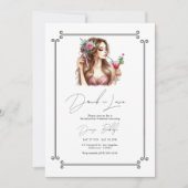 Dronken in Love Bachelorette Weekend Itinerarium Kaart (Voorkant)