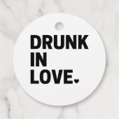 Dronken in Love Bedankjes Labels (Achterkant)