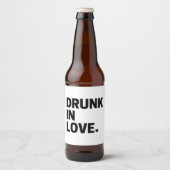 Dronken in Love Bierlabel  Bier Etiket (Voorkant)