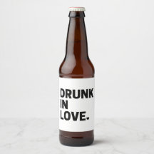 Dronken in Love Bierlabel