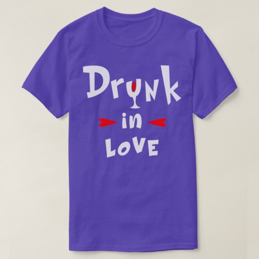 Dronken in Love Design voor vrijgezellenfeest nice T-shirt (Design voorkant)