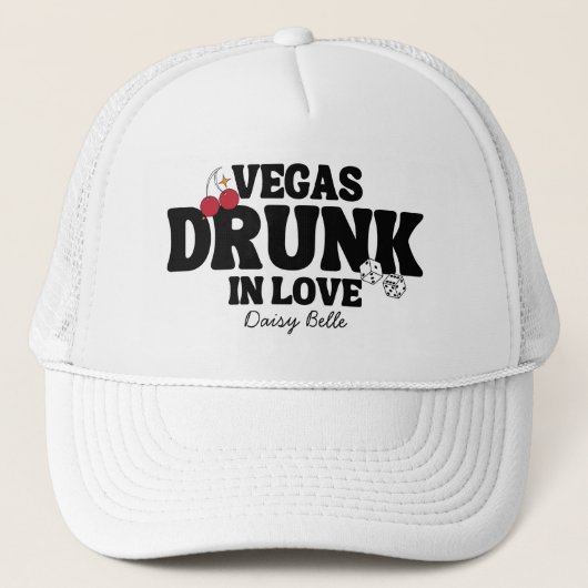 Dronken in Love Vegas Meisjesuitje Trucker Pet (Voorkant)
