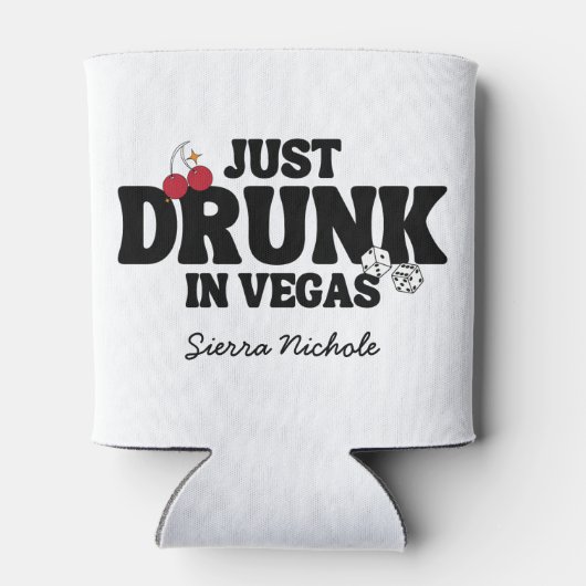 Dronken In Vegas Meidenavond Blikjeskoeler (Achterkant)