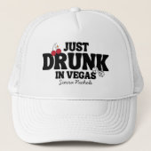 Dronken In Vegas Meisjesuitje Trucker Pet (Voorkant)