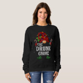 Dronken Kabouter Buffalo Plaid Overeenkomstige Fam Trui (Voorkant volledig)