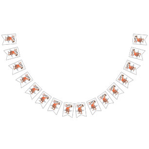Dronken Kerstman swallowtail slinger banner