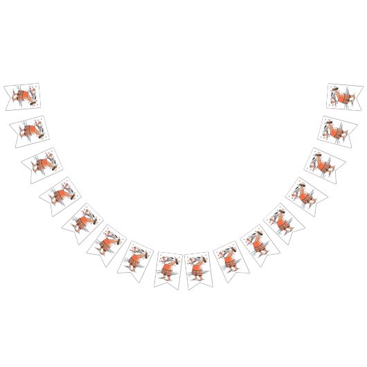 Dronken Kerstman swallowtail slinger banner (Alle)