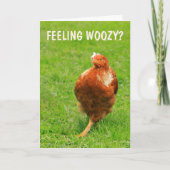 Dronken Kip Beterschap Kaart (Voorkant)