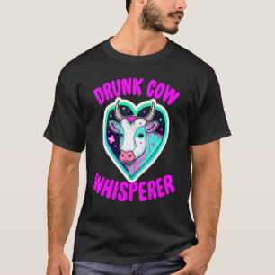 Dronken Koe Fluisteraar u2013 Mooie Koeienkop Binn T-shirt