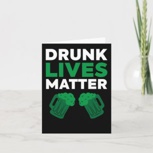 Dronken Levens Grappige St. Patrick's Day Sticker  Kaart