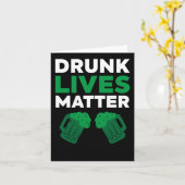 Dronken Levens Grappige Sticker voor St. Patrick's Kaart (Gele Bloem)
