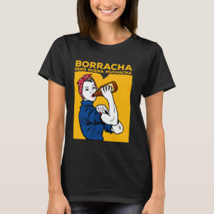 Dronken Maar Goed Meisje Funny Dronken Mexicaanse T-shirt