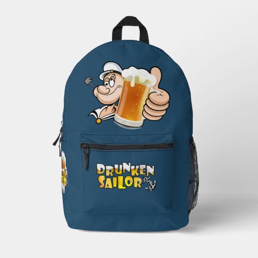 dronken matroos | bedrukte rugzak (Voorkant)