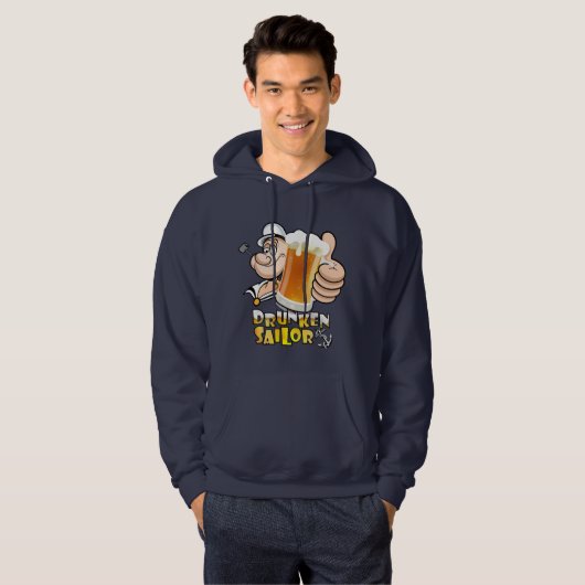 dronken matroos | Mannen hoodie (Voorkant volledig)