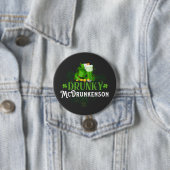 Dronken McDrankerd St. Patrick's Dag Ronde Button 7,6 Cm (In situ)