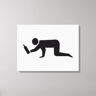 Dronken Mensen Canvas Afdruk