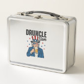 Dronken oom Sam Grappig Patriottisch Bier Vectoron (Voorkant)