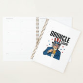 Dronken oom Sam Grappig Patriottisch Bier Vectoron Planner (Display)
