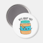 Dronken over je grappige pindakaas magneet (Voorkant / Achterkant)