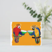Dronken Papegaaien Briefkaart (Staand voorkant)