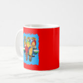 Dronken Papegaaien Koffiemok (Voorkant links)