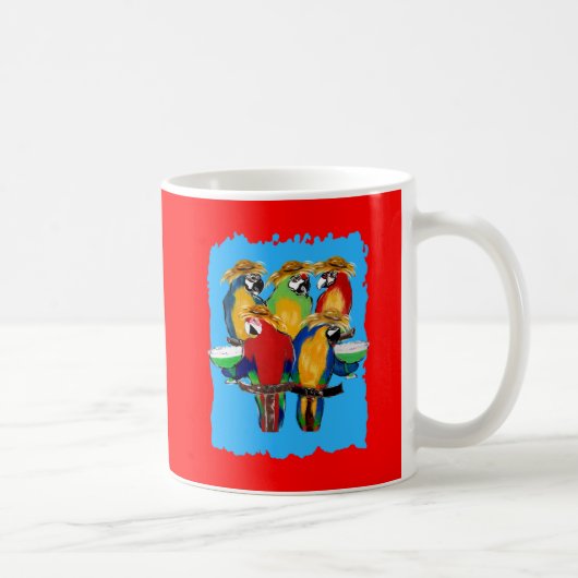 Dronken Papegaaien Koffiemok (Rechts)