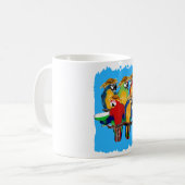 Dronken Papegaaien Koffiemok (Voorkant links)