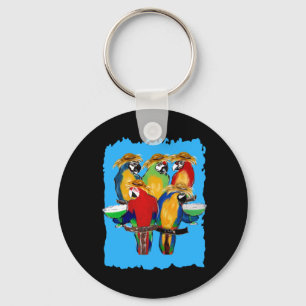 Dronken Papegaaien Sleutelhanger