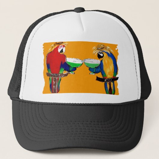Dronken Papegaaien Trucker Pet (Voorkant)