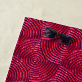 Dronken rond monogram strandlaken (In situ)