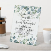 Dronken Shenanigans fotograferen eucalyptus Reclamebord Met Voetstuk (Insitu)