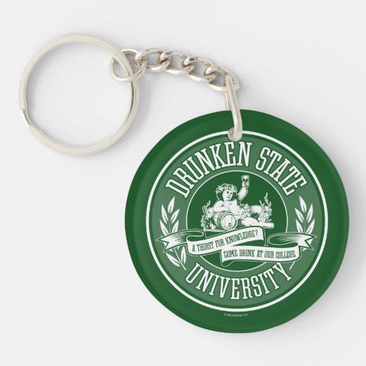 Dronken Staat Universiteit Sleutelhanger (Voorkant)