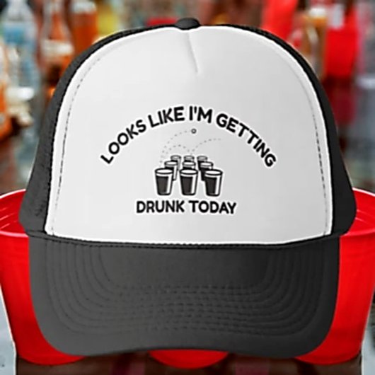 Dronken Stemmingen Laden | Bier Pong Leven Design Trucker Pet