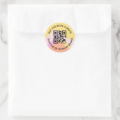 Dronken & Stoere Meisje-uitstap QR/Venmo Sticker (Tas)