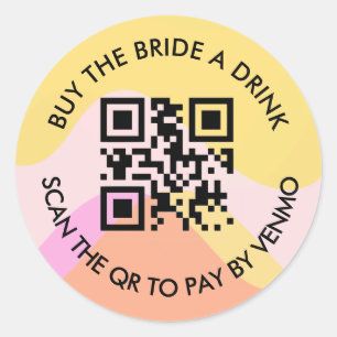 Dronken & Stoere Meisje-uitstap QR/Venmo Sticker
