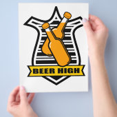 dronken van bier flyer (Hand)