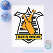 dronken van bier flyer (Enkel)