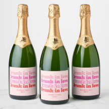 Dronken van Liefde Bachelorette Feest Retro Roze
