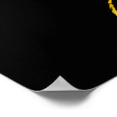 Dronken van liefde poster - zwart (Hoek)