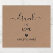 Dronken van Liefde, Trouw Liquor, Alcohol,  Bier Etiket (Enkel label)