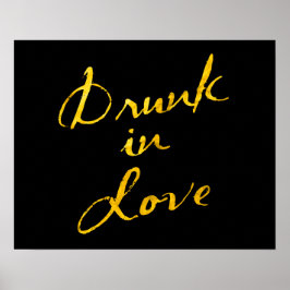 Dronken van Poster - zwart