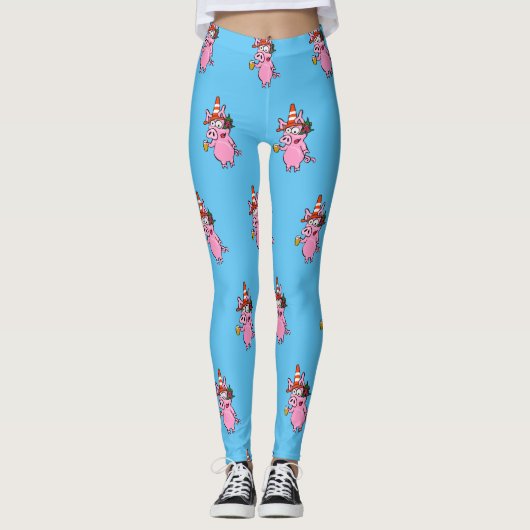 Dronken Varkens Leggings (Voorkant)