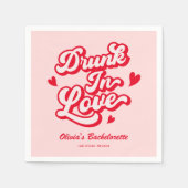 Dronken Verliefd Meidenavondfeest Servet (Voorkant)