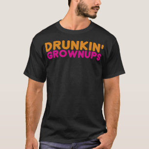 Dronken volwassenen Mannen vrouwen T-shirt