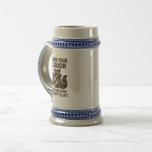 Dronken Wasbeer  Bierpul (Voorkant links)