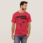 Dronken Wasbeer Funny T-shirt (Voorkant volledig)