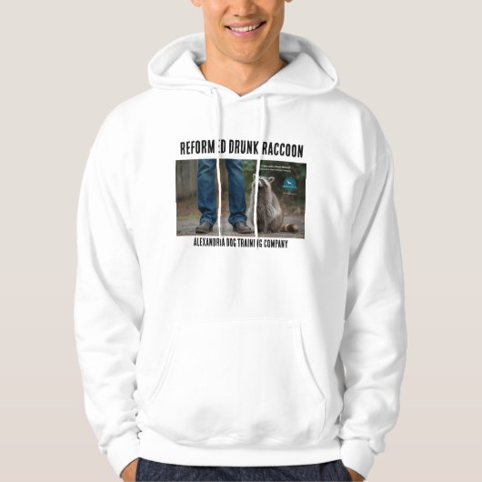 Dronken Wasbeer Hoodie (Voorkant)